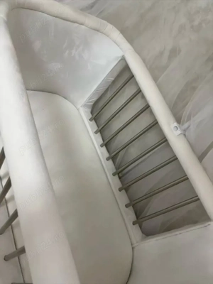 pătuț tapitat din catifea - imagine 2