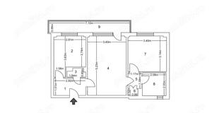 Apartament 2 camere Slt. Dima Cristescu 5 bloc din 1980