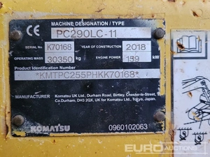  Excavator pe șenile Komatsu PC 290 LC -11 - imagine 5