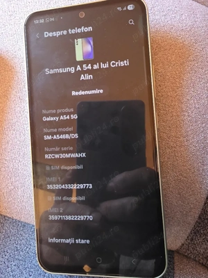 Samsung A 54 5G - imagine 3