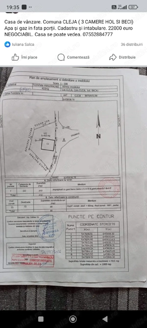 Casa de vânzare Comuna Cleja BACAU  - imagine 9