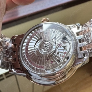 Omega De Ville Prestige Ladies 34 mm Rose Gold Blue Dial VSF A8800 - imagine 5