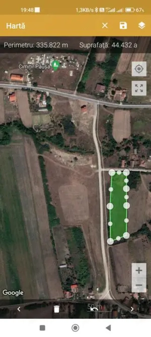 Teren intravilan in Pausa