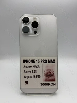 Iphone 15 PRO MAX 256GB