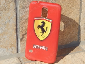 Husa telefon Samsung Galaxy S2 cu sigla Ferrari uzata - imagine 2