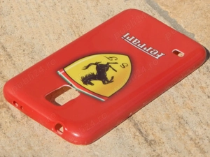 Husa telefon Samsung Galaxy S2 cu sigla Ferrari uzata - imagine 4
