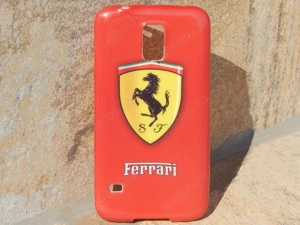 Husa telefon Samsung Galaxy S2 cu sigla Ferrari uzata