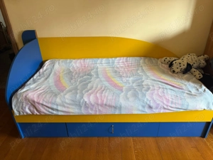 Pat colț cu sertar mare