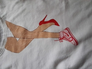 Tricouri din bumbac, pentru fetite, pictate manual 