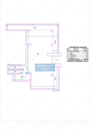 Spațiu comercial ultracentral – 26 ml vitrină, lângă Turn - imagine 2