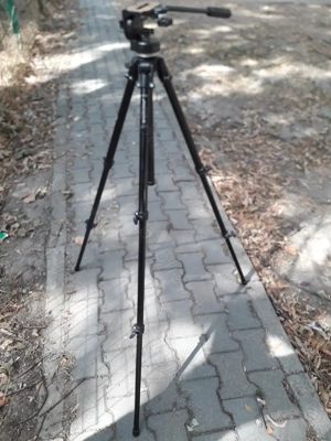 Trepied tripod foto Manfrotto 290B  + fluid head 128LP