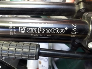 Trepied tripod foto Manfrotto 290B  + fluid head 128LP - imagine 3