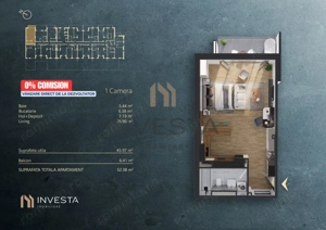 NOU pe Piata - 0% Comision -  Apartament 1 camera - cladire nZEB - imagine 2