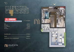 NOU pe Piata - 0% Comision -  Apartament 2 camere - cladire nZEB - imagine 2