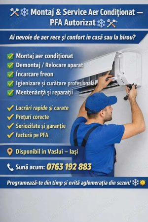 Montaj și curățare