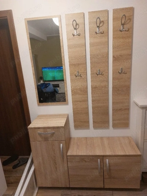 Cuier de hol cu oglindă