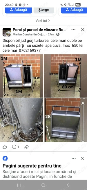 hranitori porci mari și purcei  - imagine 4