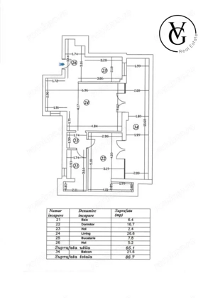 Apartament 2 camere - terasa spatioasa - zona Floreasca - imagine 7