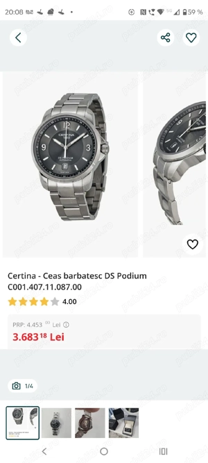 Ceas CERTINA Automatic - imagine 5
