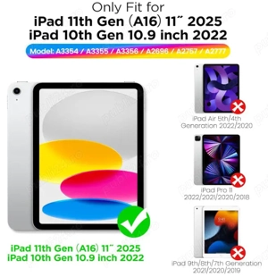 Husa SEYMAC noua, iPad A16 11thGen (2025) si 10thGen (10.9inch2022) - imagine 3