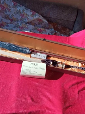 Katana Otel DAMASC 8000 straturi calita, sabie Reala Samurai,Rara,o piesa deosebita de LUX - imagine 5
