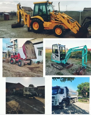 Inchiriez miniexcavator dumper mai multe utilaje cilindru compactor  transport moloz demolari