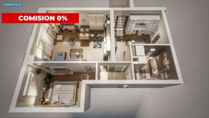 Comision 0%! Apartament cu 3 camere, 63mp utili!!!