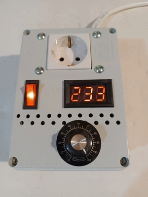 Priza prelungitor cu variator de tensiune reglaj turatie motor   4000w - imagine 2