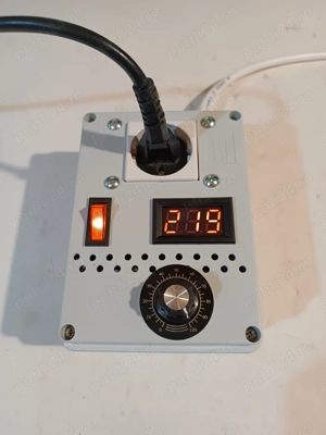 Priza prelungitor cu variator de tensiune reglaj turatie motor   4000w - imagine 5