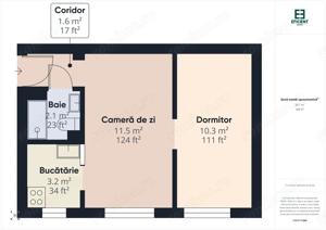 Apartament cu 2 camere etaj 3 - Zona Intim - Arad - imagine 17