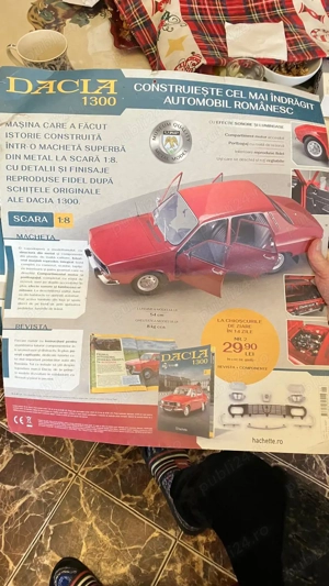 Piese macheta DACIA 1300(scară 1:8) Colectia Libertatea