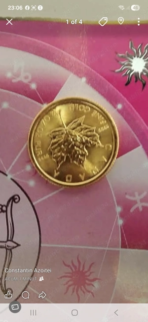 Moneda aur 24k ,8gr  - imagine 3