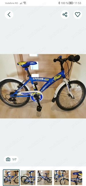 Bicicleta copii Hervis Scirocco Shark 20