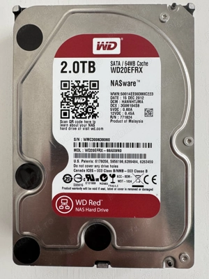 Vand HDD Western Digital WD Red WD20EFRX-68AX9N0 2TB 3.5 NAS SATA 64MB