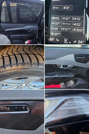 Volvo XC 90   R Design 2022  2.0 D   235 cp  Navi   Piele   H K   Distronic   Keyless  Leduri   - imagine 8