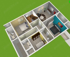 Apartament cu trei camere situat in vila -Busteni - imagine 4