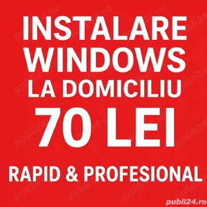 Instalare windows 11 completa 100 lei +office+programe+deplasarea