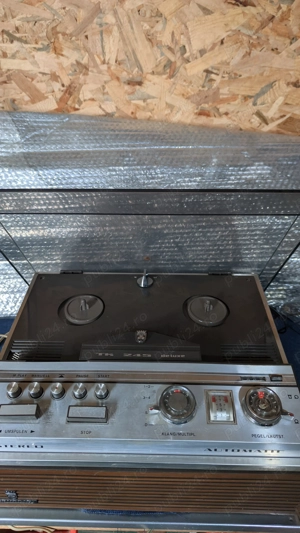 Magnetofon Vintage Grundig TK 245 Deluxe   Stereo, Hibrid Lămpi - imagine 3
