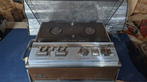 Magnetofon Vintage Grundig TK 245 Deluxe   Stereo, Hibrid Lămpi - imagine 4