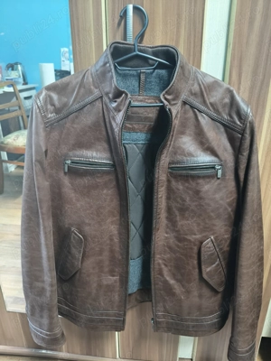 jeaca de piele massimo dutti marimea M