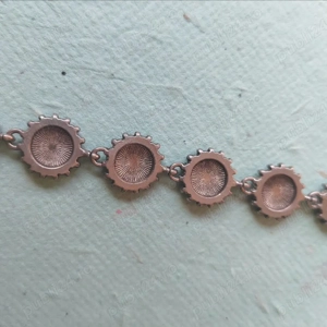 Brățară din alpaca si marcasite