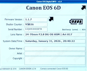 Canon EOS 6D Body   Full Frame de încredere, GPS și Wi-Fi integrat - imagine 3