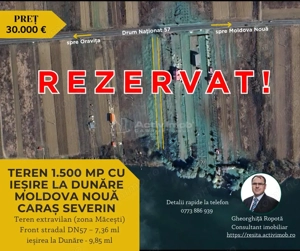 TEREN la Dunare 1500 mp