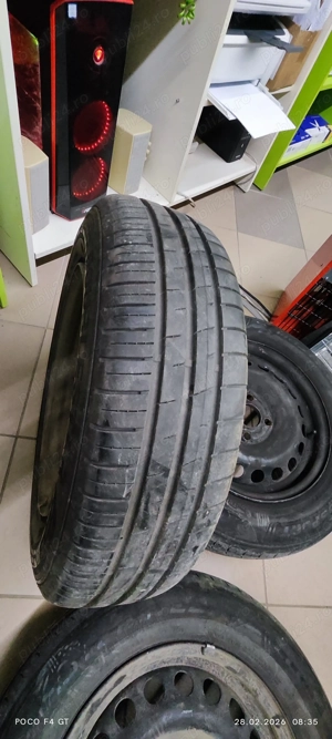 Set 4 jante tabla cu anvelope + anvelopa noua( 175/70/14) - imagine 4