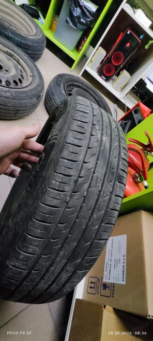 Set 4 jante tabla cu anvelope + anvelopa noua( 175/70/14) - imagine 5