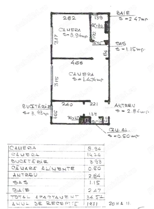 Apartament 2 camere semidecomandat - imagine 5
