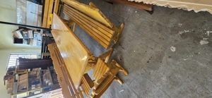 Mobilier din lemn masiv pentru terase si foișoare 