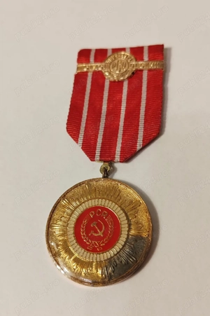 Medalie 50 Ani PCR - Epoca de Aur   RSR Comunism de Colecție