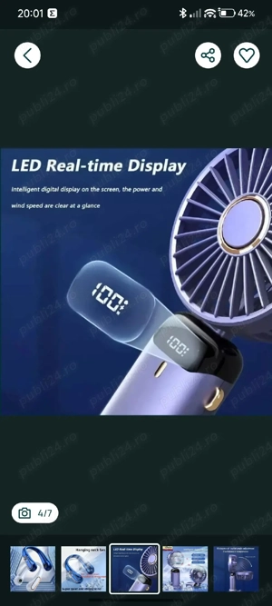 ventilator mini portabil racoare vara