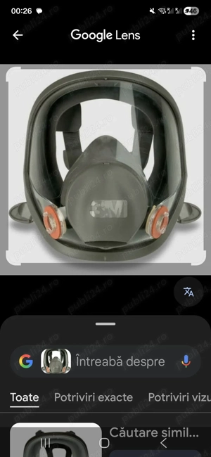 Mască pentru Șlefuit cu vedere mare este originală vine însoțită  cu filtre originale .
